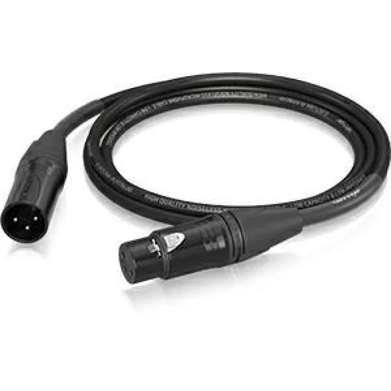Behringer PMC-150 XLR-Kabel, weiblich auf männlich, Mikrofonkabel 1,5 m, Schwarz