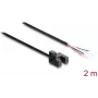 Delock Fork Light Barrier 5 mm Type R mit 4 offenen Kabelenden PNP Hell-/Dunkelschaltbar 2 m