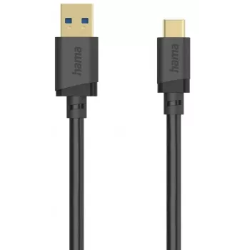 USB-A auf USB-C Kabel, 5 Gbit/s, 3 m, Schwarz
