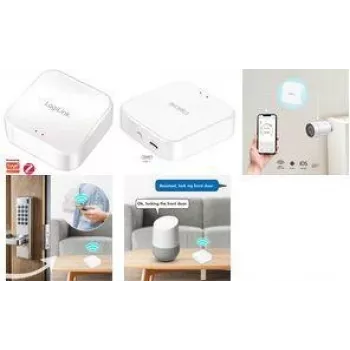 LogiLink Zigbee Gateway, Wi-Fi 802.11b/g/n, Tuya-kompatibel, Weiß