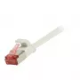 SYNERGY21 CAT6 U/FTP Flaches Superflex Patchkabel, RJ45, 3m, Weiß