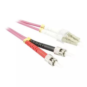 SYNERGY21 S216290 2m LC auf ST Duplex Multimode OM4 50/125µm Glasfaser-Patchkabel, 3mm Aqua