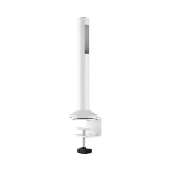 LogiLink Slatwall Desktop-Montagestange, Set aus 2 – 450 mm Höhe, 35 mm Durchmesser, Schwarz, werkzeuglose Befestigung