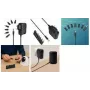 LogiLink PA0161A Universelles AC/DC-Netzteil, 3-12V DC einstellbar, 2A, 24W, 8 austauschbare Stecker, Schwarz