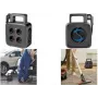 LogiLink LPS504 Kabeltrommel mit 4 Schuko-Steckdosen und 2 USB-Anschlüssen, 5m Kabel, Schwarz