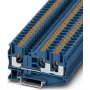 Phoenix 3211485 PT 6-TWIN BU Durchgangsklemme, Push-in, Blau