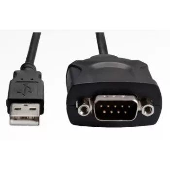 Fujitsu USB-zu-Seriell-Adapterkabel, RS-232 DB9, 128 Kbit/s, 1,8 m, Schwarz