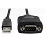 Fujitsu USB-zu-Seriell-Adapterkabel, RS-232 DB9, 128 Kbit/s, 1,8 m, Schwarz