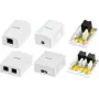 LogiLink Cat.6A Aufputz-Dose mit 1 RJ45-Port, Weiß (RAL 9003)