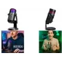LogiLink HS0058 USB-Kondensatormikrofon mit RGB-Licht, 192kHz, Schwarz