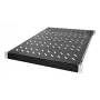 LogiLink 19 inch verstellbares Regal für Racks, 1U, 600mm Tiefe, Schwarz (SF0600B)