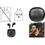 LogiLink Bluetooth TWS Ohrhörer, IPX4 wasserresistent, Touch-Steuerung, USB-C-Ladecase, Schwarz