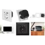 LogiLink PA0262B Wandsteckdose mit 1 Schuko-Steckdose, 1 USB-A- und 1 USB-C-Ladegerät, Schwarz