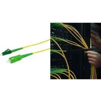 LogiLink FPSLS40 OS2 Singlemode Glasfaser-Patchkabel, SC auf LC Simplex, 40 m, Gelb, LSZH