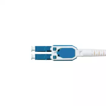 LogiLink Uniboot Push-Pull LC-LC OS2 Singlemode Glasfaser-Patchkabel, 0,5 m, LSZH, Gelb