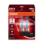 OSRAM NIGHT BREAKER LASER H11 Halogen-Lampe Doppelpack 12V 55W PGJ19-2, bis zu 150% heller, 150m längerer Lichtkegel, 3900K
