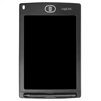 LogiLink LCD-Schreibtablett 8,5 Zoll Schwarz mit Magneten