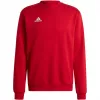 adidas Entrada 22 Sweat Top Herren Langarm Trainings-Sweatshirt Team Power Red/Weiß L