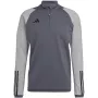 adidas Tiro 23 Competition Trainingsjacke Team Grey Four HU1316