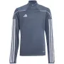 adidas Tiro 23 League Trainings-Top Kinder Sweatshirt Grau/Weiß 140 cm
