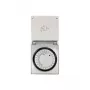 LogiLink ET0006 Zeitschaltuhr mechanisch für Außenbereich, IP44, 3680 W, 16 A, Tagesprogramm, 96 Segmente, 15-Minuten-Intervalle, Schuko, Schwarz/Grau