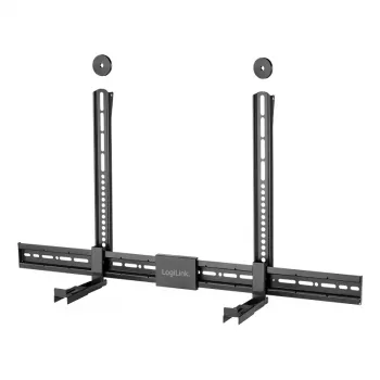 LogiLink BP0205 Universal-Soundbar-Halterung, VESA-Halterung, Tiefe verstellbar 86-155mm, 15kg, Schwarz