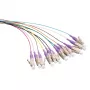 LogiLink LC OM4 Glasfaser-Pigtail-Set, 12x 2m, 0,9mm, Aqua