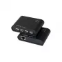 LogiLink USB 2.0 Cat.5 Extender mit 4-Port-Hub, 50 m, Schwarz