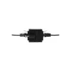 LOGILINK NP0098 RJ45-Kupplung mit Montageflansch, 2x RJ45-Buchse, Cat.5e UTP, Schwarz