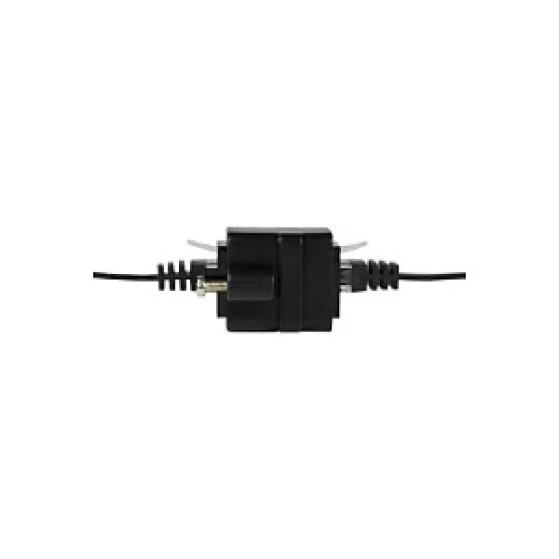 LOGILINK NP0098 RJ45-Kupplung mit Montageflansch, 2x RJ45-Buchse, Cat.5e UTP, Schwarz