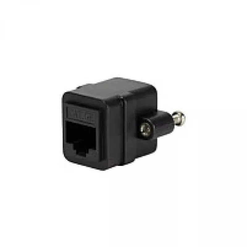 LOGILINK NP0098 RJ45-Kupplung mit Montageflansch, 2x RJ45-Buchse, Cat.5e UTP, Schwarz