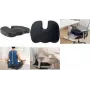 LogiLink Orthopädisches Memory-Schaum-Sitzkissen mit Tragegriff, Schwarz (EO0089)