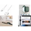 LogiLink PA0379 Induktives Ladekabel für Apple Watch, Weiß, 1 m