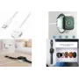 LogiLink PA0379 Induktives Ladekabel für Apple Watch, Weiß, 1 m