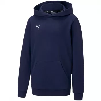 PUMA teamGOAL 23 Casuals Junior Hoodie Peacoat Navy Blue 128