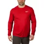Milwaukee Langarm-Arbeits-T-Shirt Light - Rot WWLSRD-S