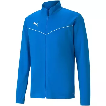 PUMA teamRISE Trainings-Polyjacke Junior Peacoat-Puma White Größe S