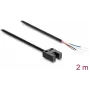 Delock Gabellichtschranke 5 mm Typ U mit 4 offenen Kabelenden NPN L/D schaltbar 2 m