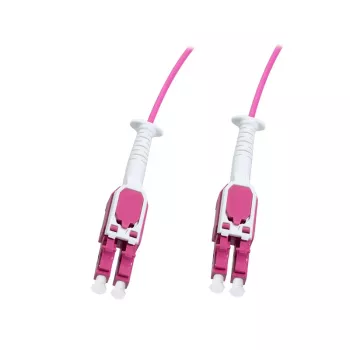 LOGILINK Uniboot Push-Pull Glasfaser-Patchkabel LC-LC OM4, 0,5 m