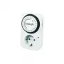 LogiLink Mechanische Zeitschaltuhr ET0001, Täglich programmierbar, 16A/3680W, 230V, Typ F Schuko, Weiß