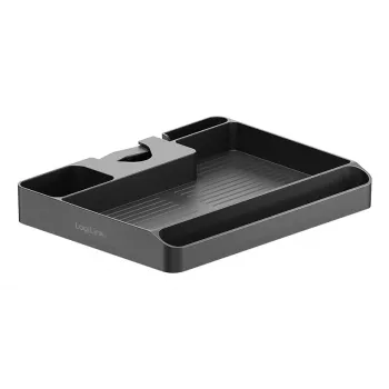 LogiLink Stangenhalterung Ablage für 30-48 mm Stangen, Schwarz