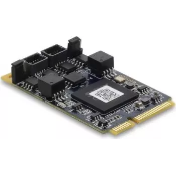 DELOCK 63002 CAN 2.0 / CAN FD Mini PCIe-Schnittstellenkarte, 2 x D-Sub 9 Pin, bis zu 8 Mbps, galvanische Trennung & Überspannungsschutz
