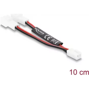 Delock Y-Splitter Lüfterkabel 1x 2-Pin Buchse auf 2x 2-Pin Stecker 10 cm