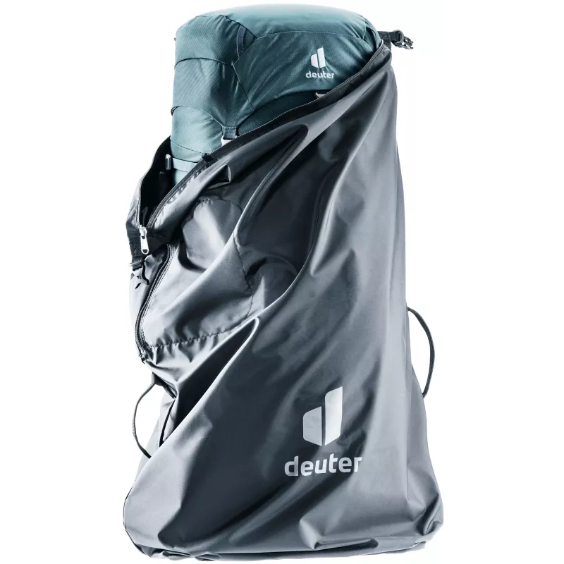 DEUTER Cover für Flight Case - Schwarze Schutzhülle gegen Staub und Kratzer mit Ausschnitten für Griffe