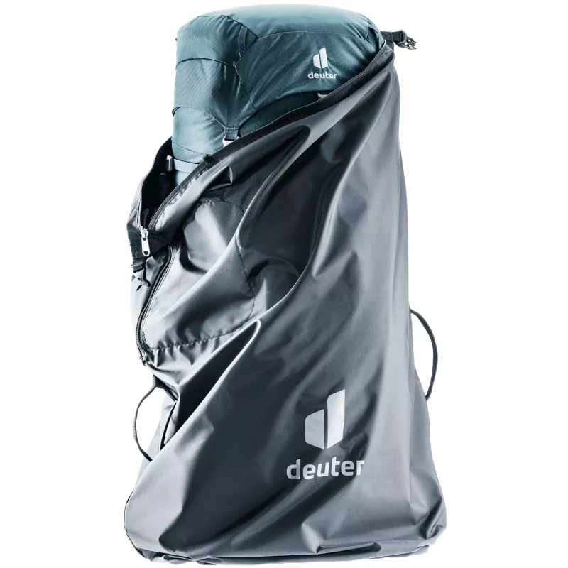 DEUTER Cover für Flight Case - Schwarze Schutzhülle gegen Staub und Kratzer mit Ausschnitten für Griffe