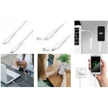 LogiLink USB 2.0 Kabel, USB-C auf Micro USB-B, 3 m, Weiß