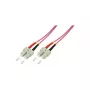 LogiLink OM4 SC/SC Duplex Multimode Glasfaser-Patchkabel, 3,0 m, LSZH Violett