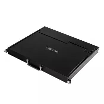 LogiLink 8-Port KVM-Konsole mit 17-Zoll-LCD, VGA, Ultra-Short-Depth, 1U-Rackmount