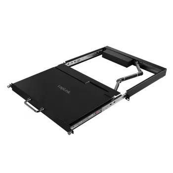 LogiLink 8-Port KVM-Konsole mit 17-Zoll-LCD, VGA, Ultra-Short-Depth, 1U-Rackmount