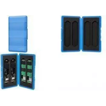 LogiLink UA0417 M.2 SSD-Schutzbox für 4 NGFF/NVMe SSDs, Blau
